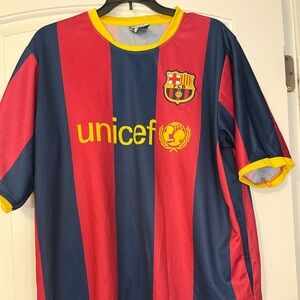 Barcelona FCB Soccer Jersey Mens XL